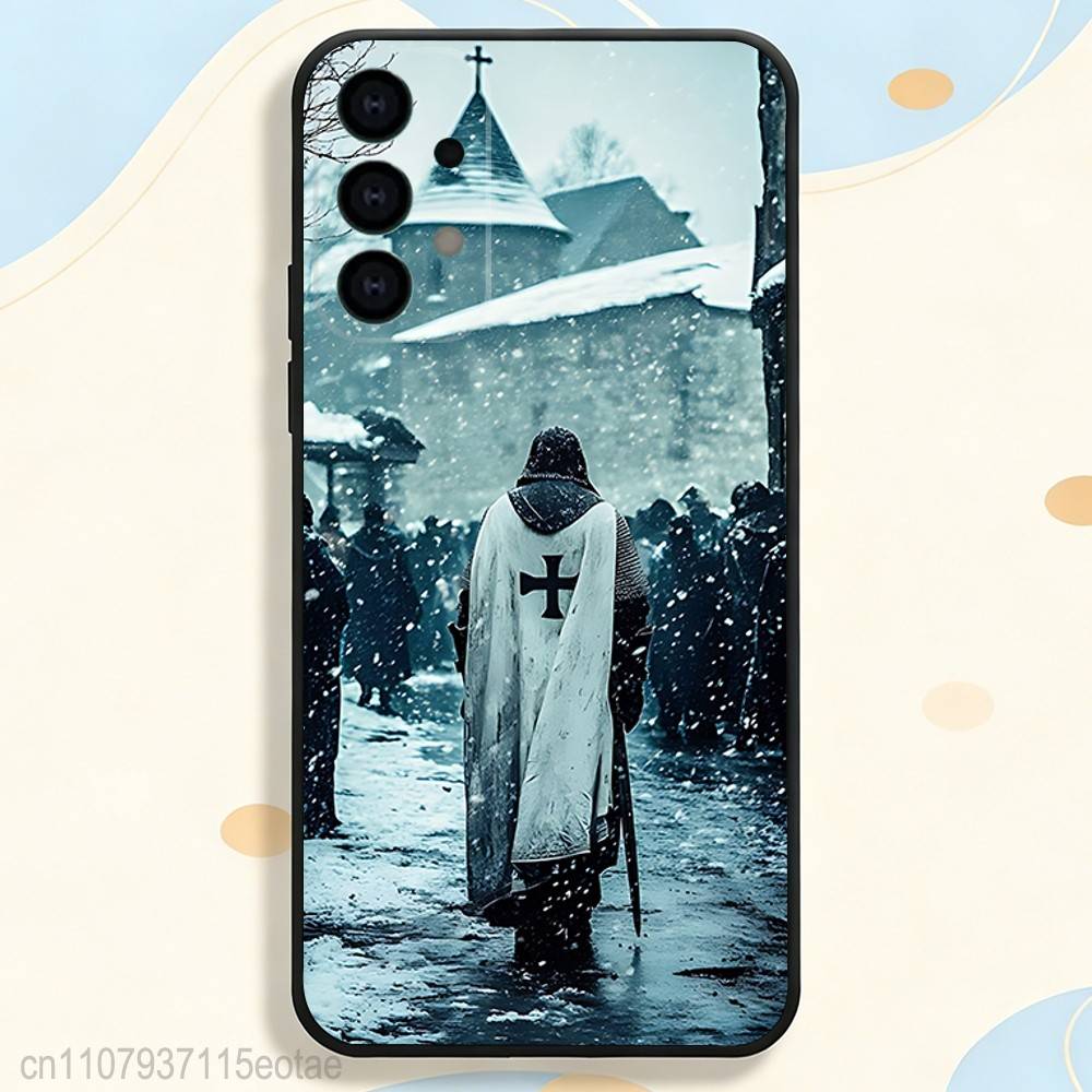 Kreuzritter Templer Ritter Kunst Hülle für Samsung Galaxy S26 S21 S25 FE S24 S23 Ultra S20 S9 S22 Plus S10 TPU Abdeckung