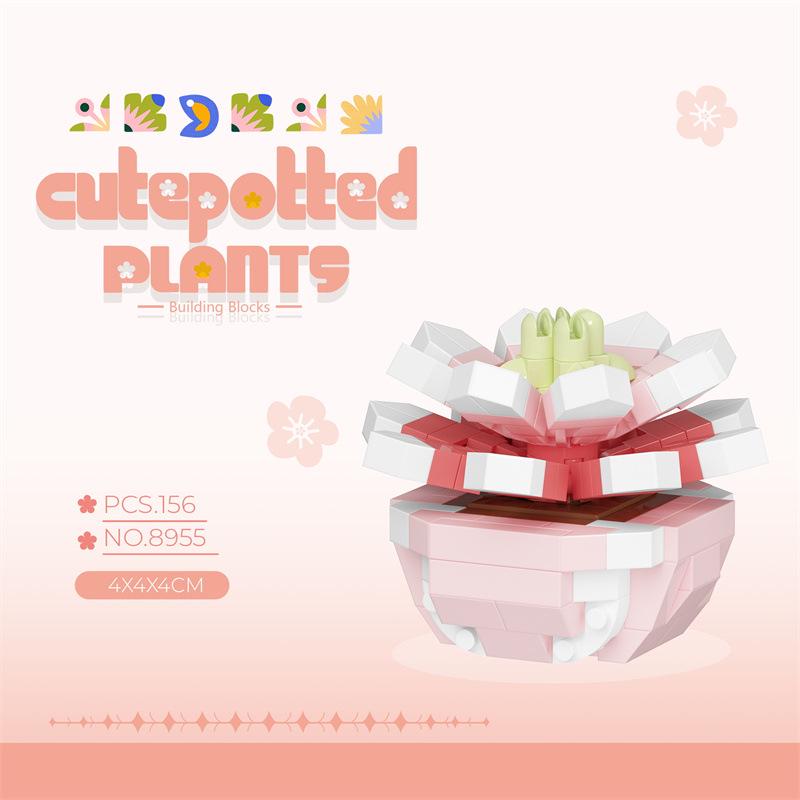 Bionic Eternal Flower Building Blocks: Sunflower and Rose Assembly Toy for Children