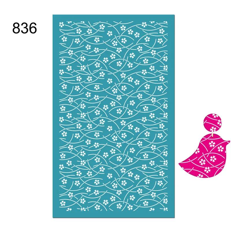 Silk Screen Stencils for Polymer Clay 29 Styles Silk Screen Printing Tool for Polymer Clay Stamp Embosser Earring Jewelry Making