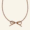 Blonde Ribbon Necklace #N041