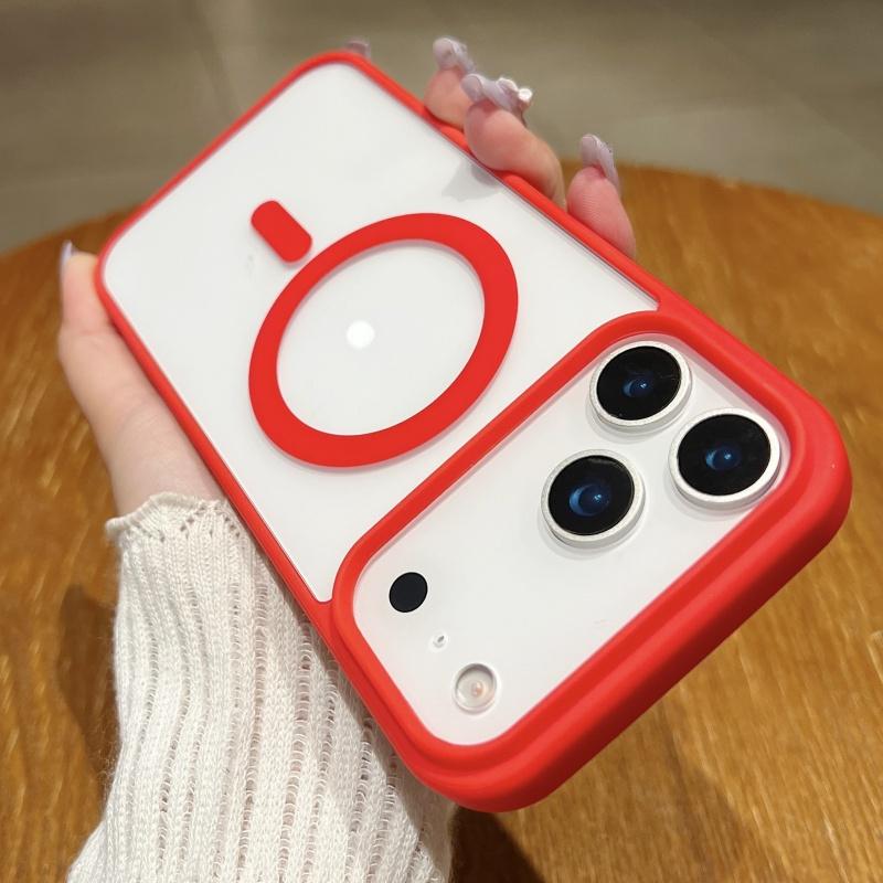 Luxury Candy Color Matte Clear Hard Case For iPhone 17 Air 16 15 14 13 Pro Max Plus Magnetic Magsafe Cover Soft Shell Ultra Thin