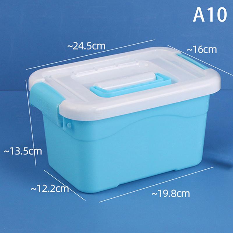 Pp Plastic Storage Box With Lid Portable Kids Toys Student Stationery Jewelry Storage Case Container Cosmetics Sorting Box