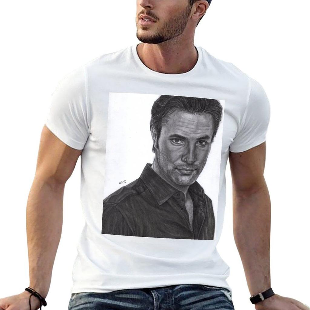 Victor Webster T-Shirt Plus Size Summer Casual T-Shirt