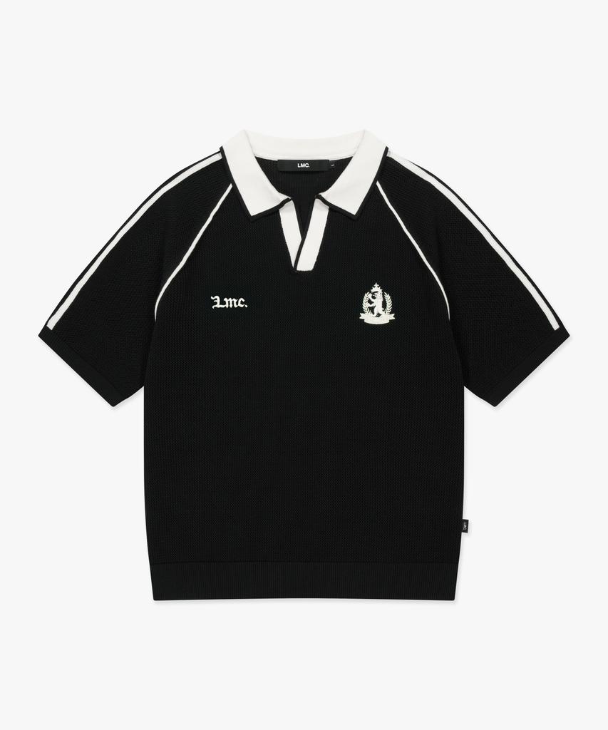LMC Line Point Skipper Half Knit Black