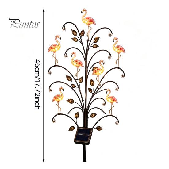 Backyard Fairy Tale Ornaments Outdoor Solar Pathway Light, Bird-shaped Stump Decorative Garden Stake with Warm Path Lights LED Lights, Waterproof