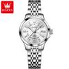 OLEVS 3620 Lady Business Waterproof Luminous Watch Stainless Steel Band Women Quartz Wristwatches Women's Clock Fashion Watches