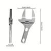 Mini Adjustable Multi Wrench, Sink Pipe Nut Remover Tool, Large Opening Strong Clamp Spanner For Bathroom Kitchen Faucet Repair
