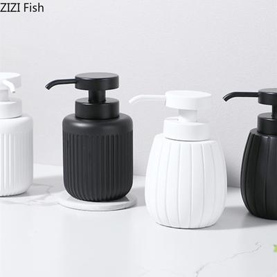 Flacone di Schiuma Igienizzante per le Mani Semplice Dispenser di Sapone in Resina Accessori per il Bagno Bottiglia a Pressione per Riempimento di Gel Doccia Domestico