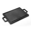 Lava Cast Iron Rectangle Hot Plate Griddles. Dual Handle, 22X30cm.