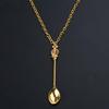 4 Colors Spoon Necklace  Spice Spoon Necklace Adjustable Spoon Pendant