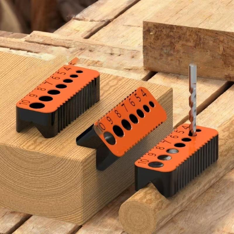 Durability Reusable Drill Guide Strong PLA Construction Drill Jig Long Lasting Performances Drilling Applications