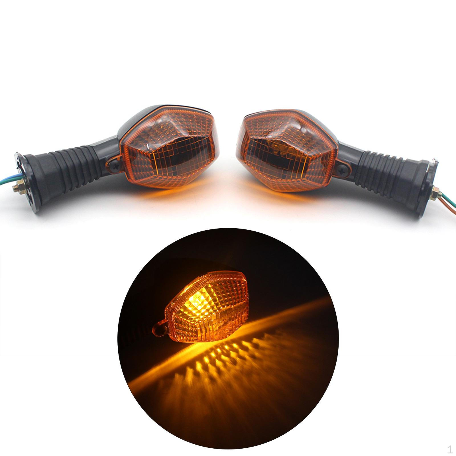 

2 шт. светодиодные указатели поворота мотоцикла прочный боковой маркер жёлтый