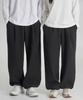 Baldebeullangko [2Pack] Wide One-Pleat Corduroy Fleece-Lined String Pants [3 Colors]