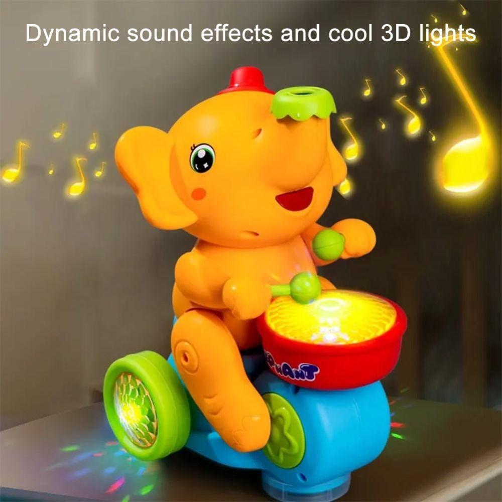 Sensory Activity Drumming Elephant Toy Blow Ball Kid Musical Toy  Parent Child