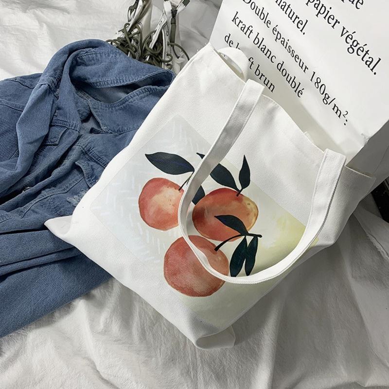 Canvas Shoulder Tote Bag for Women 2019 Female Handbags Eco Reusable Cloth Shopping Bag Ladies Beach