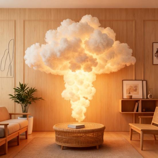 Thunder Cloud Lamp with Bluetooth-compatible APP Music Sync Color Changing Light USB Powered Sound Activated Decor