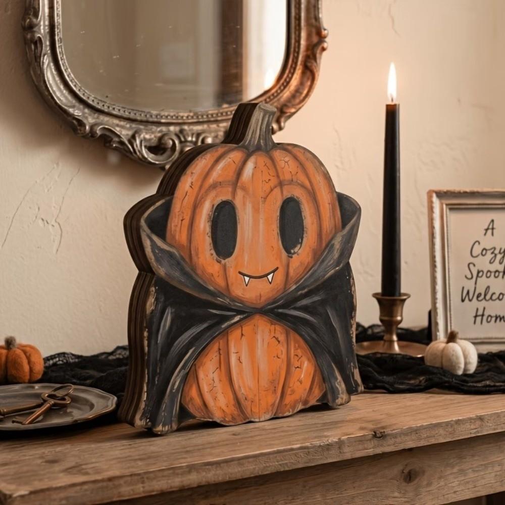 Pastoral Halloween Pumpkin Figurine Cartoon Pumpkin Table Ornament  Holiday Gifts