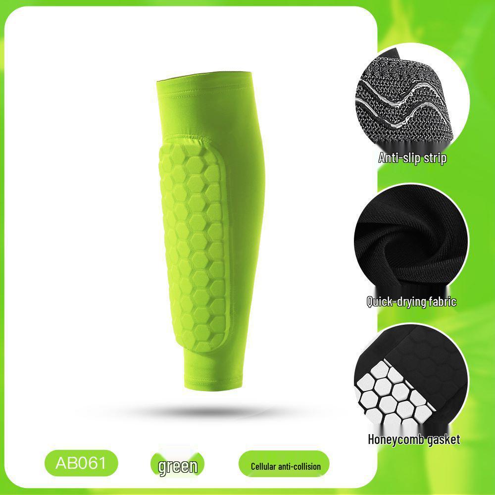 Zewnętrzne Antykolizyjne Rękawy na Golenie i Łydki o Strukturze Plastra Miodu - Ochrona do Biegania i Piłki Nożnej