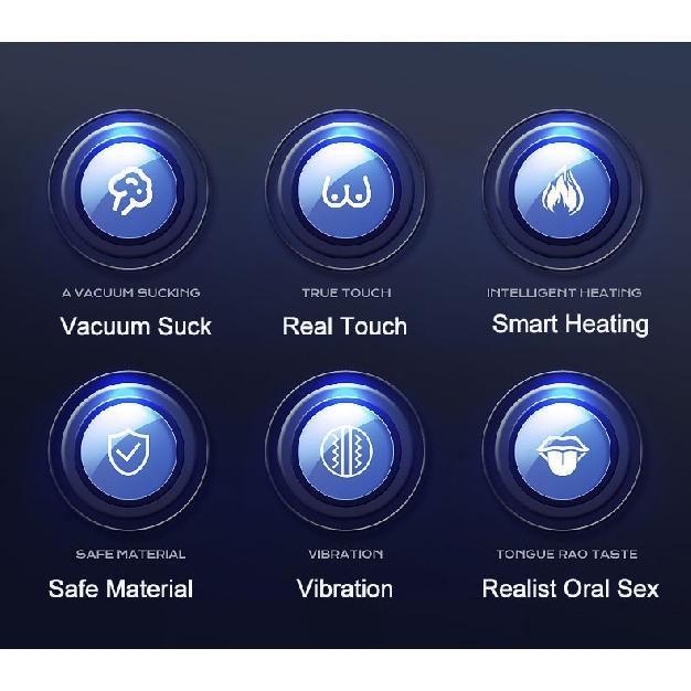 Männlicher Masturbator Cup Oralsex AutomaticBlowjob Vibrationswärmemaschine Erwachsene Ausdauerübung Vakuum Elektrisches Saugen Sex