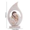 Vivid Exquisite Sacred Hearts Statue Crafts Handmade Holy Family Figurine Painted Resin Nativity Ornaments Christmas Gift