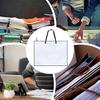 Art Bag 19 x 25 Inch Art Storage Bag with Handle and Zipper Portable Clear Artwork Organizer for Travel Camping Photograph
