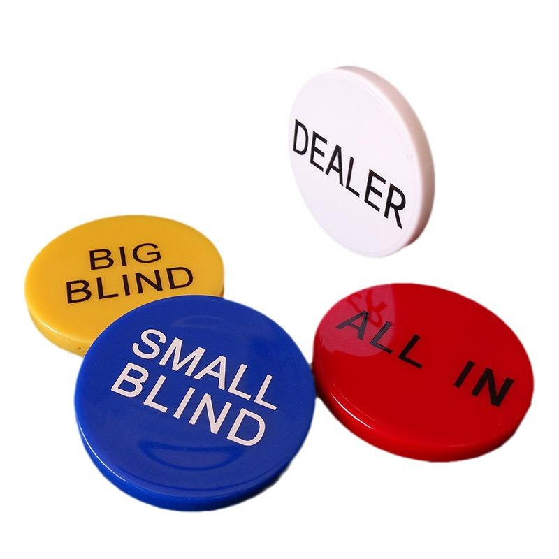 Texas Hold'em All-In Dealer Button Chips