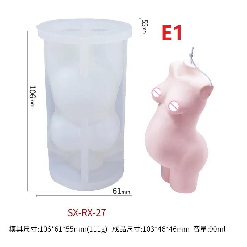 

Креативная форма для свечей Силиконовая форма для человеческого тела Женское тело Мужское Женское Человеческая форма Ароматерапия Гипс DIY Форма E1