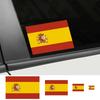 3pcs Spanish Flag Car Stickers Auto Motorcycle Decoration PVC Sticker Waterproof Styling Decals Car Exterior Accessories