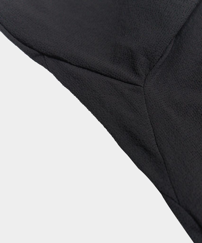 BIRBANTE Seersucker Aero Stretch T-Shirt - Black