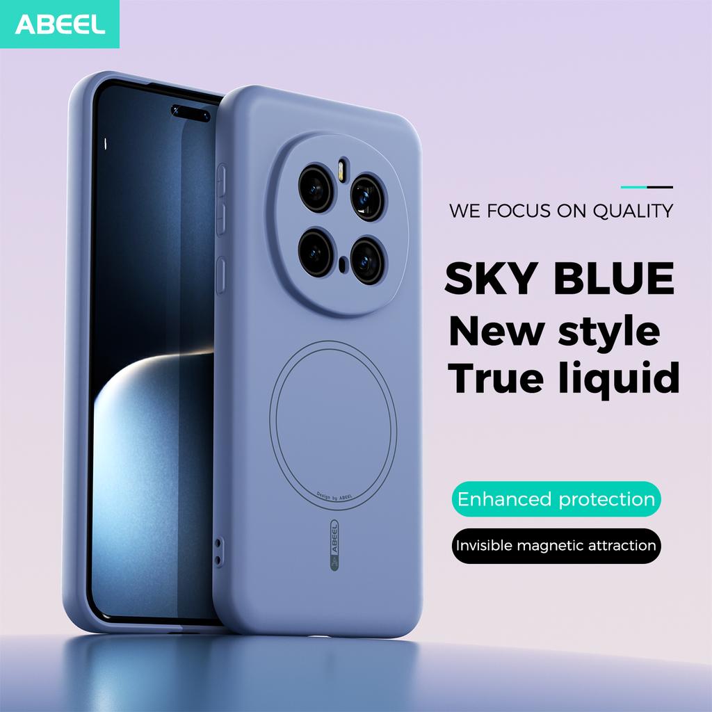 For Huawei Honor Magic 7 Pro Case Soft Liquid Silicone Skin Wireless Charging Protect Back Cover Case For Magic 7 7Pro Shell