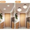 Upgrade R5 and 6 Complete Recessed Can Light Conversion Kit, Ceiling Light Fixture, Pendant & Hanging Light, Ceiling Fan Compatible, 7¾ Inch Flat