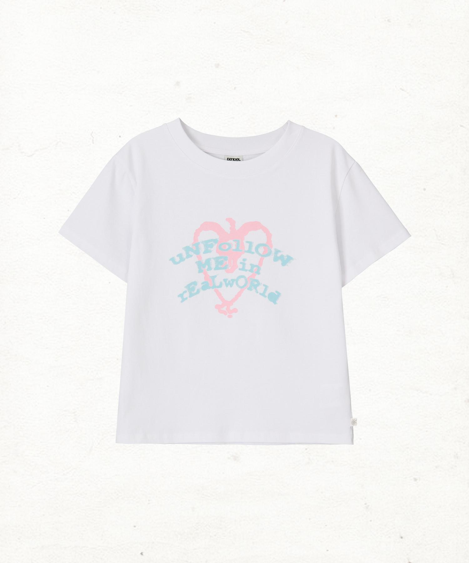 Dandel Dd Unfollow Me Tee (White) 1