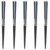 Happy Set of Made of Made In PID6658 J-kitchens Chopsticks, 5, Wood, Japan,