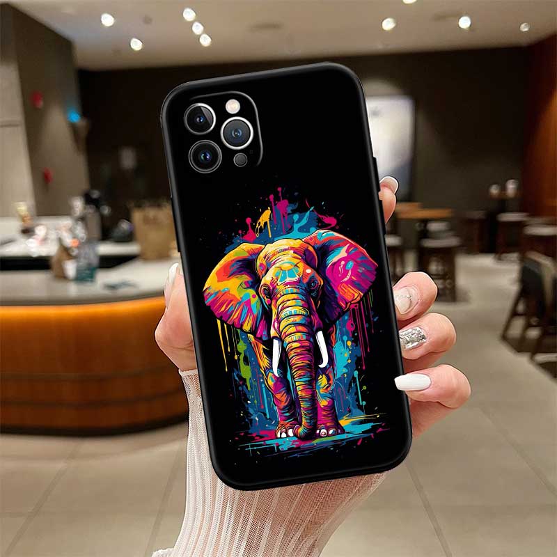 RE5 Animal Elephant New High-End Shell Phone Case for OPPO A3 Pro A72 A74 A76 A77 A77S A78 A79 A94 A95 A18 A40M A58