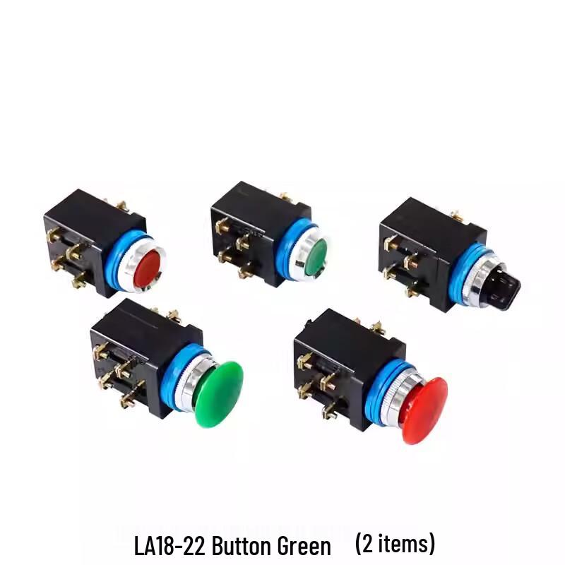 LA18-22 Control Button Switch with Flat Head Knob