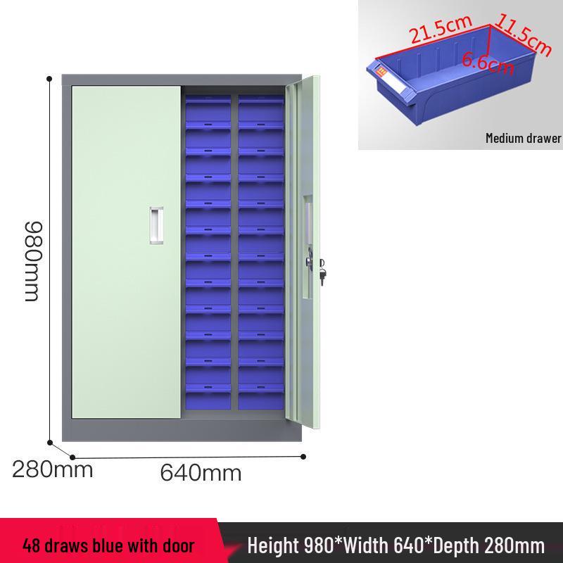 Parts & Screws Storage Cabinet with Iron Sheet Drawers