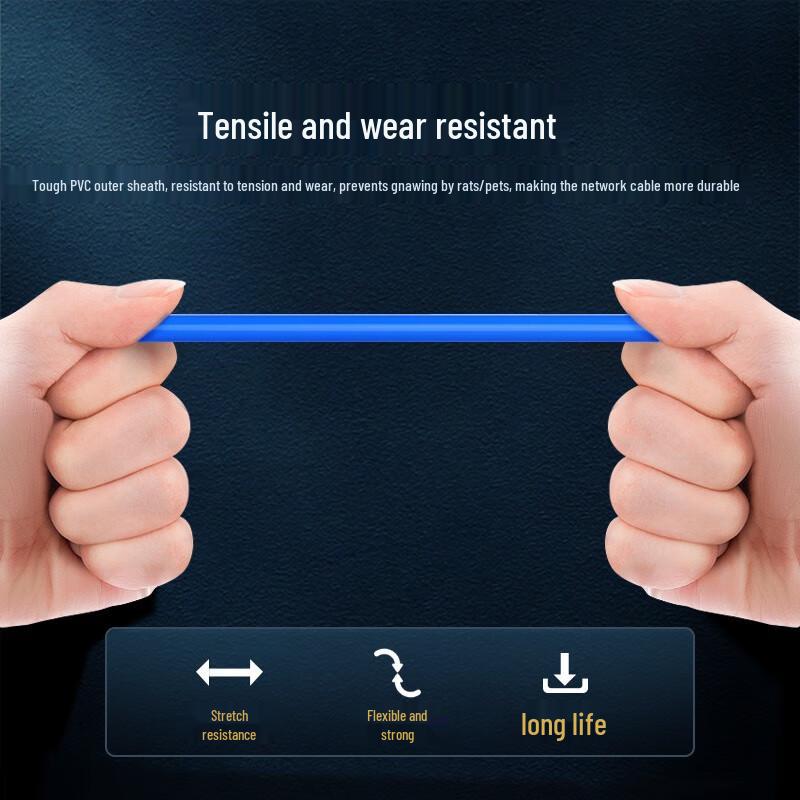 CHOSEAL Cat 7A 10 Gigabit Double Shielded Ethernet Cable