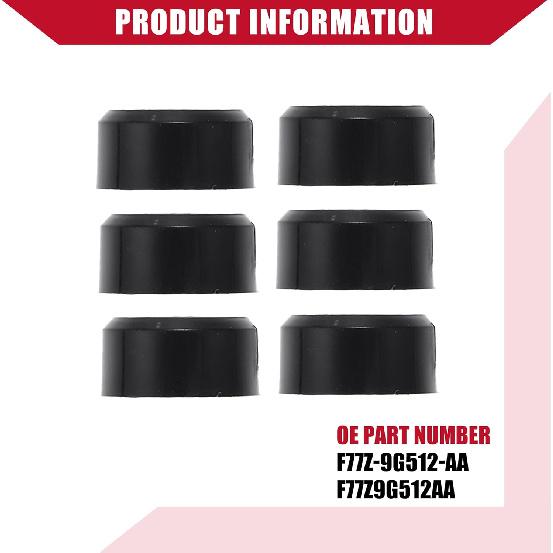 F77Z9G512AA / Fuel Injector Seal Adaptor/for Ford Explorer 1997-2010 / Durable/Metal / 6 Pcs/Black