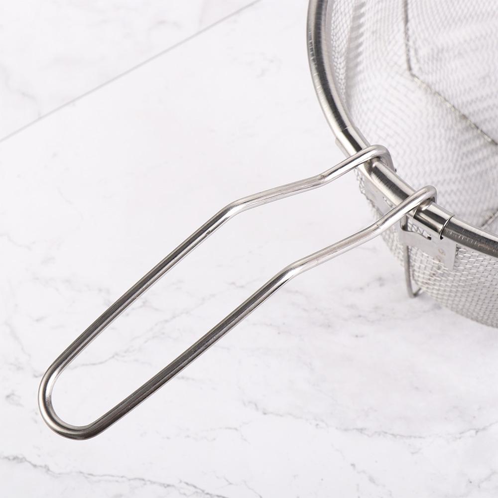 Home Foldable Stainless Steel Mesh Net Kitchen Filter Cooking Tools Frying Basket Food Colander