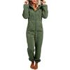 Women's Fashion Fleece-Lined Thickened Fleece Hooded Pyjamas With Zip-Up Onesie