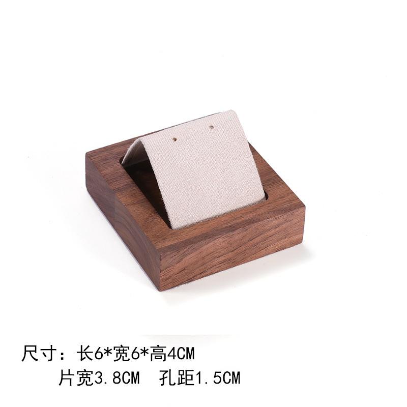 Walnut Jewelry Display Stand Combination Set Jewelry Display Ring Jewelry Look Pallet Necklace Display Model Stand