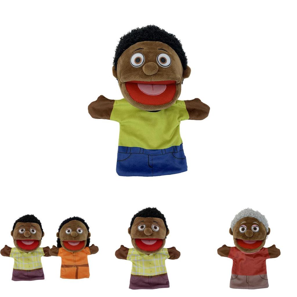 African Family Plush Toy Hand Puppet For Creative Roleplaying