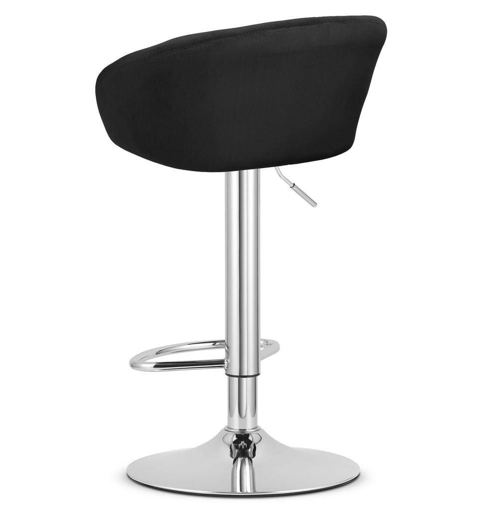 East Stool - Black Velvet / Chrome Base X 2