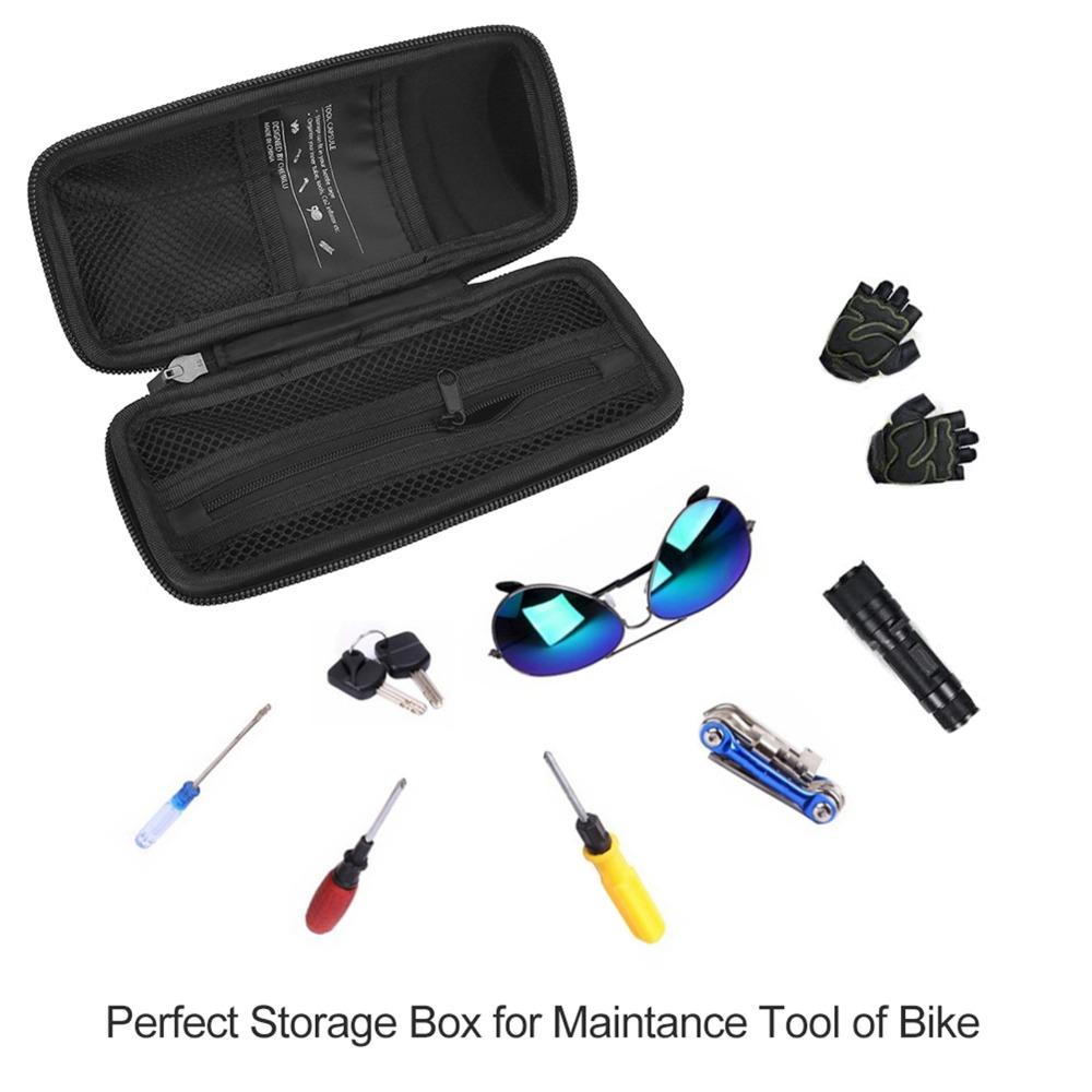 Lightweight Bike Repair Kit Sealed Zipper Cycling Maintenance Pack Durable Tool Storage Bag  Hiking