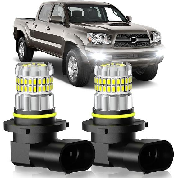 Fit For Toyota 4Runner 2003-2009 Fog Light Bulbs Or DRL, 13000LM Super Bright 360° Illumination 9005/9145/H10 Fog Lights, 6000K Cool White Upgraded