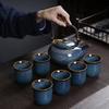 Japanese Porcelain Tea Set For 6 People Ergonomic Overhead Handle Teapot Design: The Mindful Tea Ceremony
