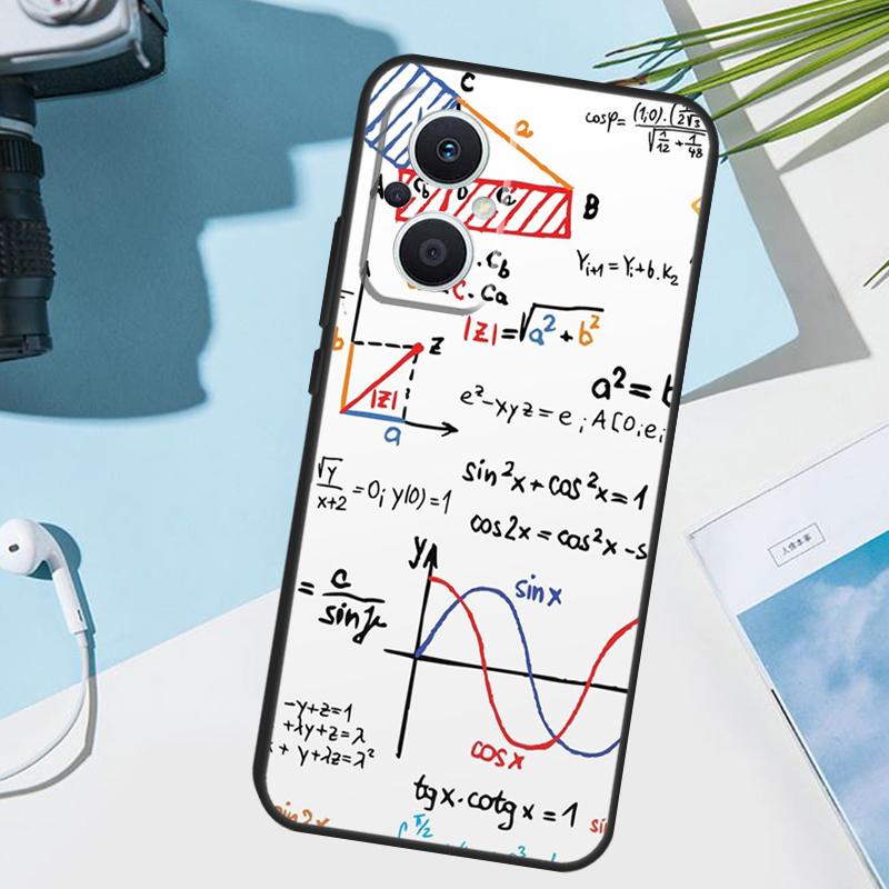 Physics Science Maths Formula Cover For OPPO Reno 12 F 13F 14F 11F 10 11 13 14 Pro 7 8 Lite OPPO Find X9 X5 X6 X8 Pro Case