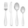 24Pc Stainless Steel Flatware Set Service 6 Durable Rust Resistant Dinner Forks Knives Spoons Teaspoons Elegant Tableware