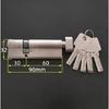 Special Custom Security Door Center Asymmetry Brass Lock Cylinder with Knob Aluminum Alloy Door Eccentric Lock Core Height 32mm