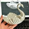 3D Printed Swan Jewelry Tray, Swan Shaped Earrings Necklace Ring Dish Tray, Decorative Keys Trinkets Holder Organizer Tray